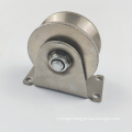 Plated surface U/V /Y Groove roller single bearing fence gate wheels